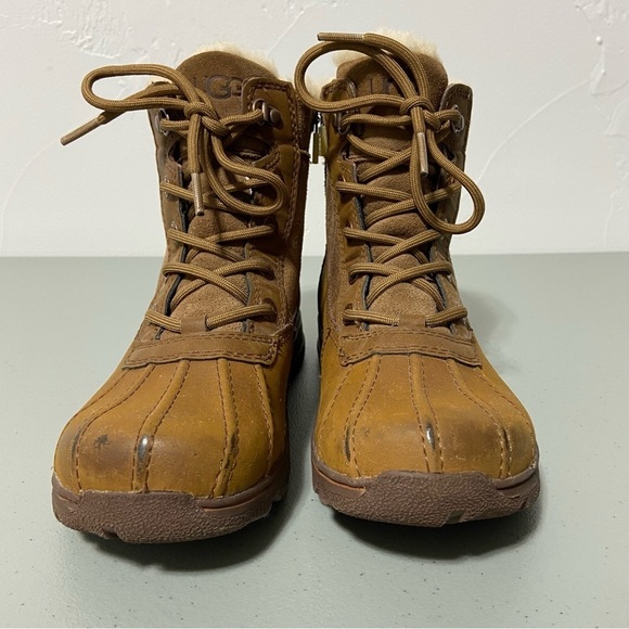 UGG Big Kids Leggero Boots Chestnut  Snow Boots Duck Boots Size 4 1012384K - Picture 2 of 11